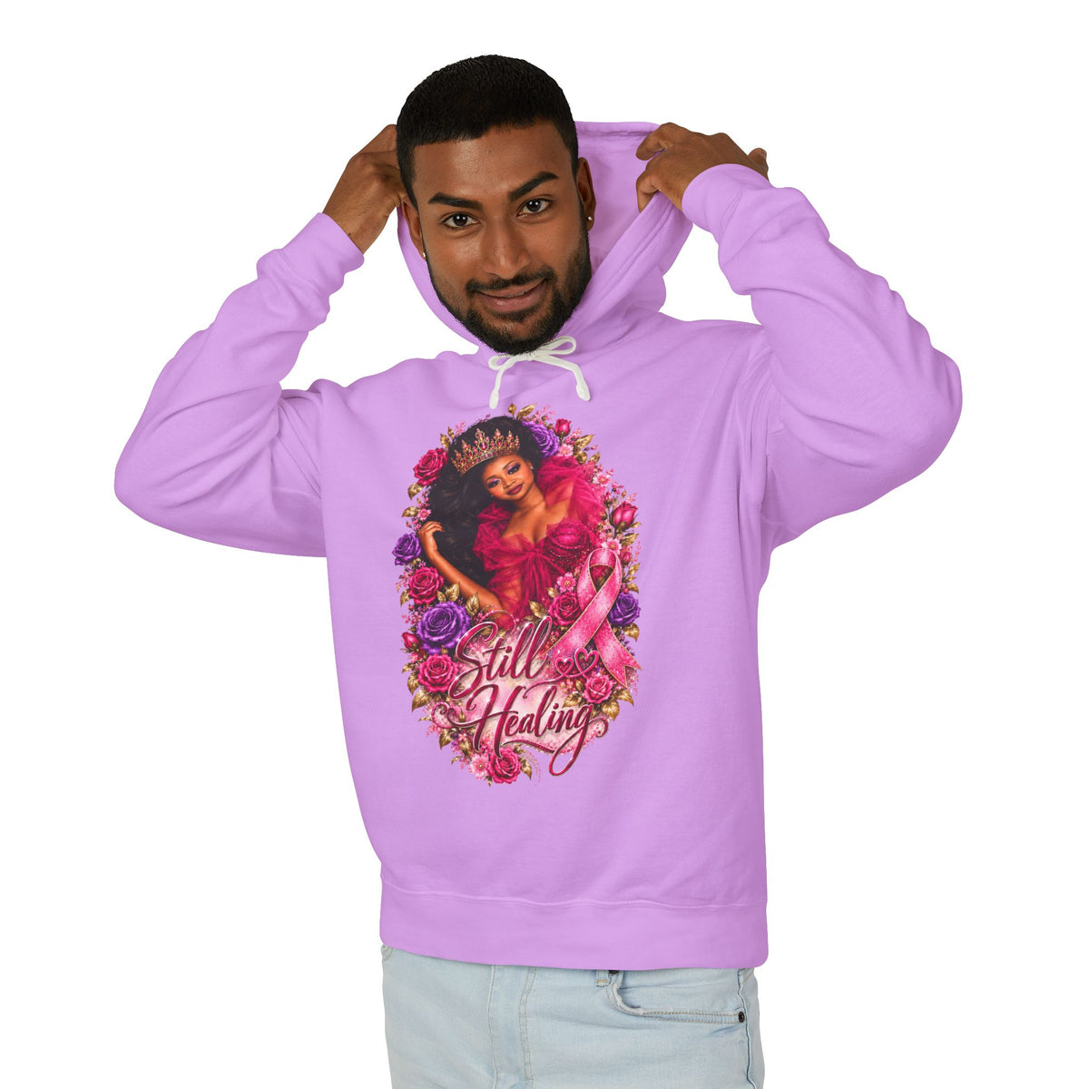 Breast Cancer Survivor Hoodie – Still Healing Floral Pink Ribbon Sweatshirt