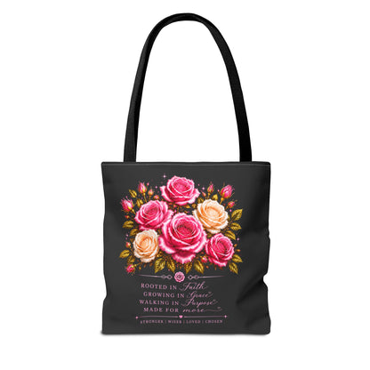 Still Healing Floral Memorial Tote Bag — Inspirational Grief Support Shopping Bag