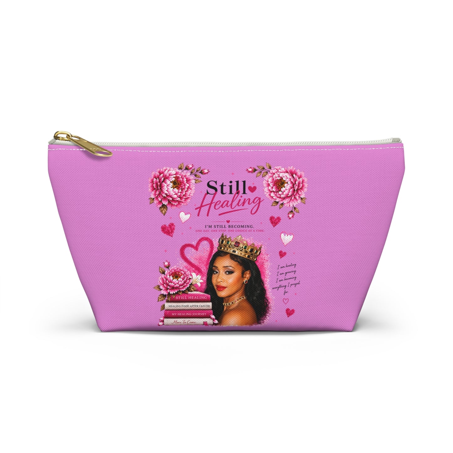 Still Healing / Trust the Process Pink Accessory Pouch