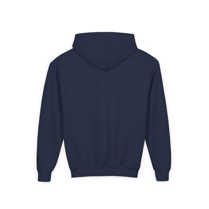 Brave Little Heart Youth Hoodie – Personalized Teddy Bear 'Love Never Leaves' Kids Sweatshirt