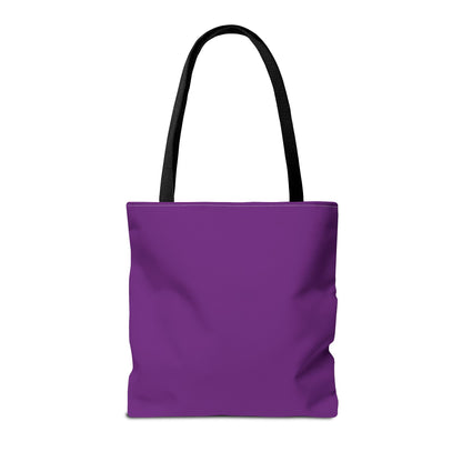 Purple "Courage Looks Good on Her" Survivor Tote Bag — Breast Cancer Awareness, Warrior Queen Gift