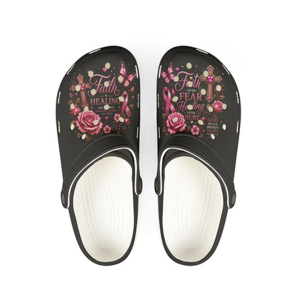 Floral Butterfly Foam Clogs — Pink EVA Garden Clogs