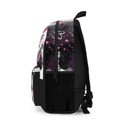 Backpack — Brave Little Heart Pink Teddy Girls School Bag, Inspirational Kids Bookbag