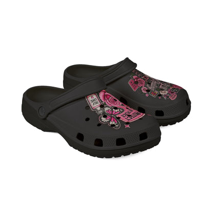 Still Healing Floral Clogs — "Protect My Peace" EVA Foam Shoes