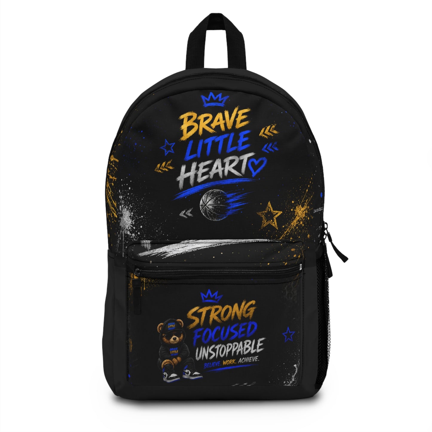 Brave Little Heart Kids Backpack — Strong, Focused & Unstoppable School Bag