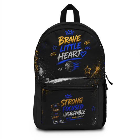Brave Little Heart Kids Backpack — Strong, Focused & Unstoppable School Bag