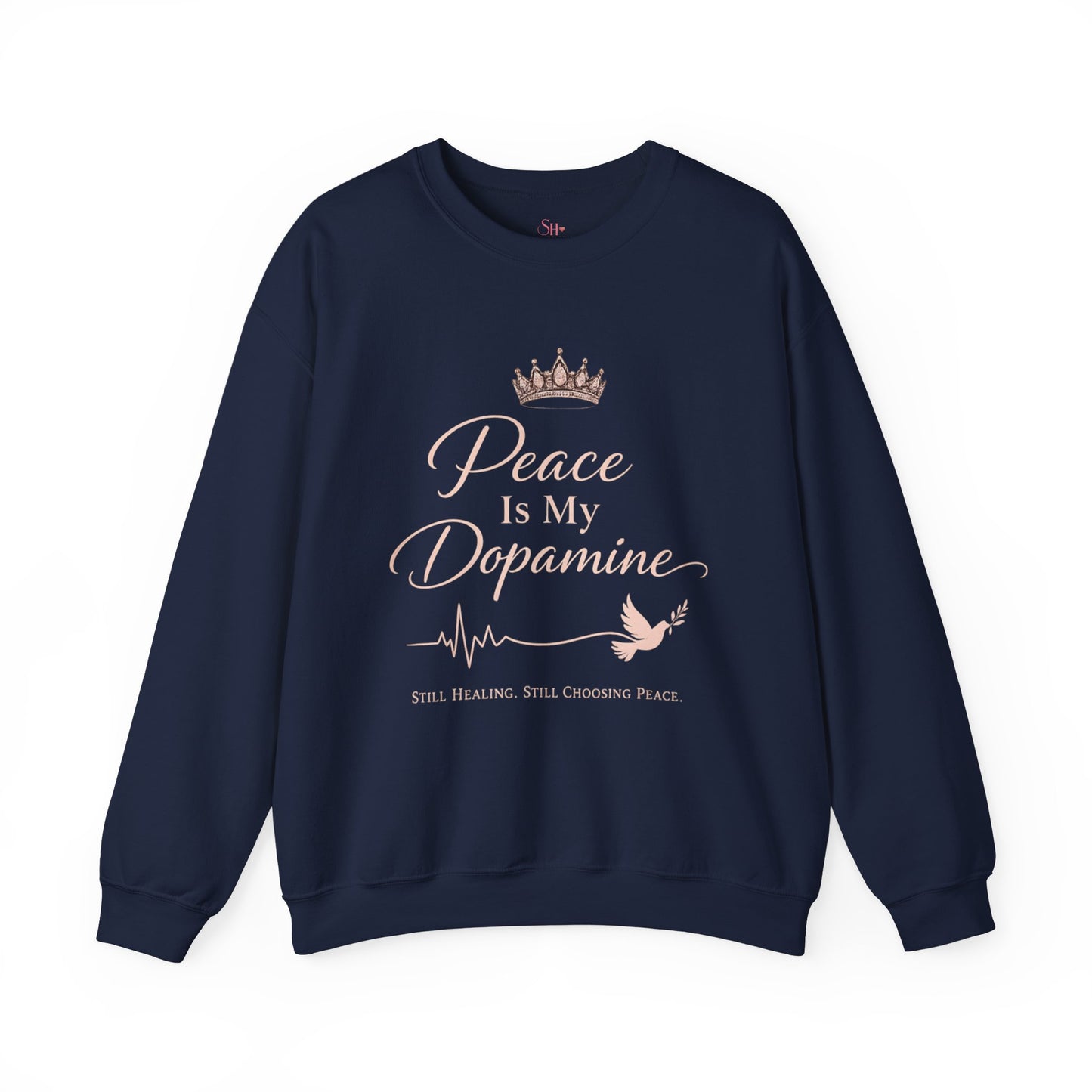 Peace Is My Dopamine Crewneck Sweatshirt — Spiritual Healing Pullover