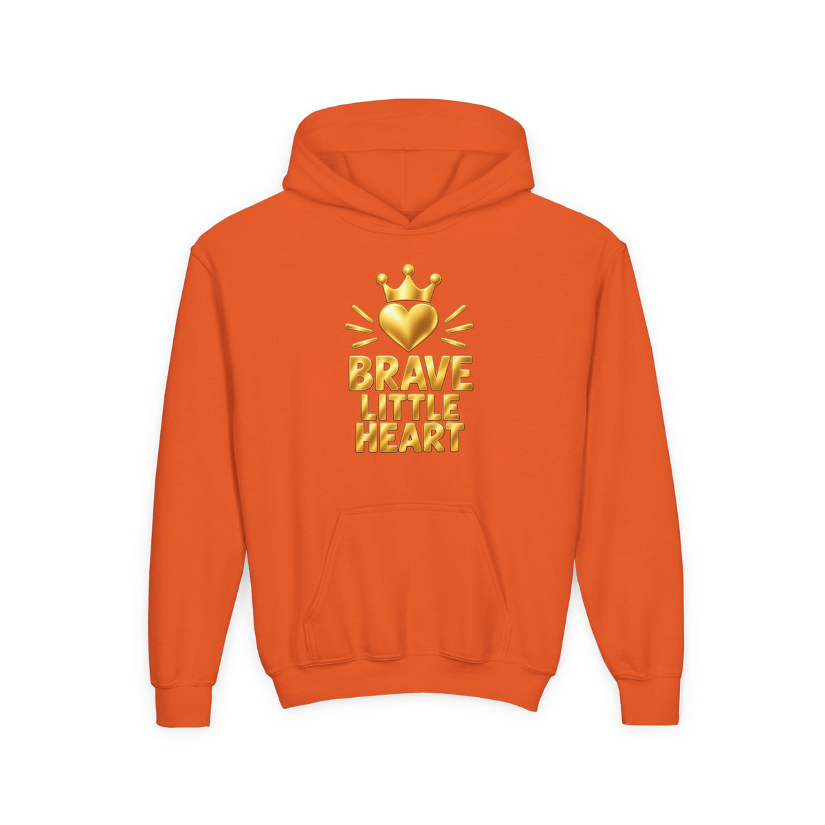 Brave Little Heart Crown Youth Hoodie