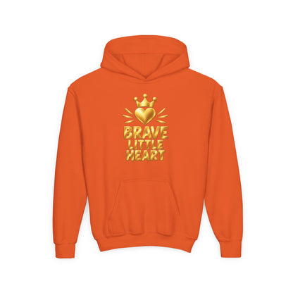 Brave Little Heart Crown Youth Hoodie