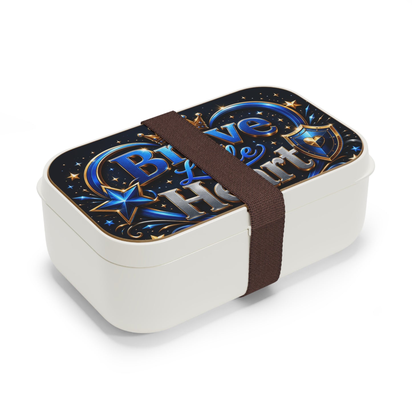 Brave Little Heart Bento Lunch Box – Kids' Royal Shield & Crown Lunchbox
