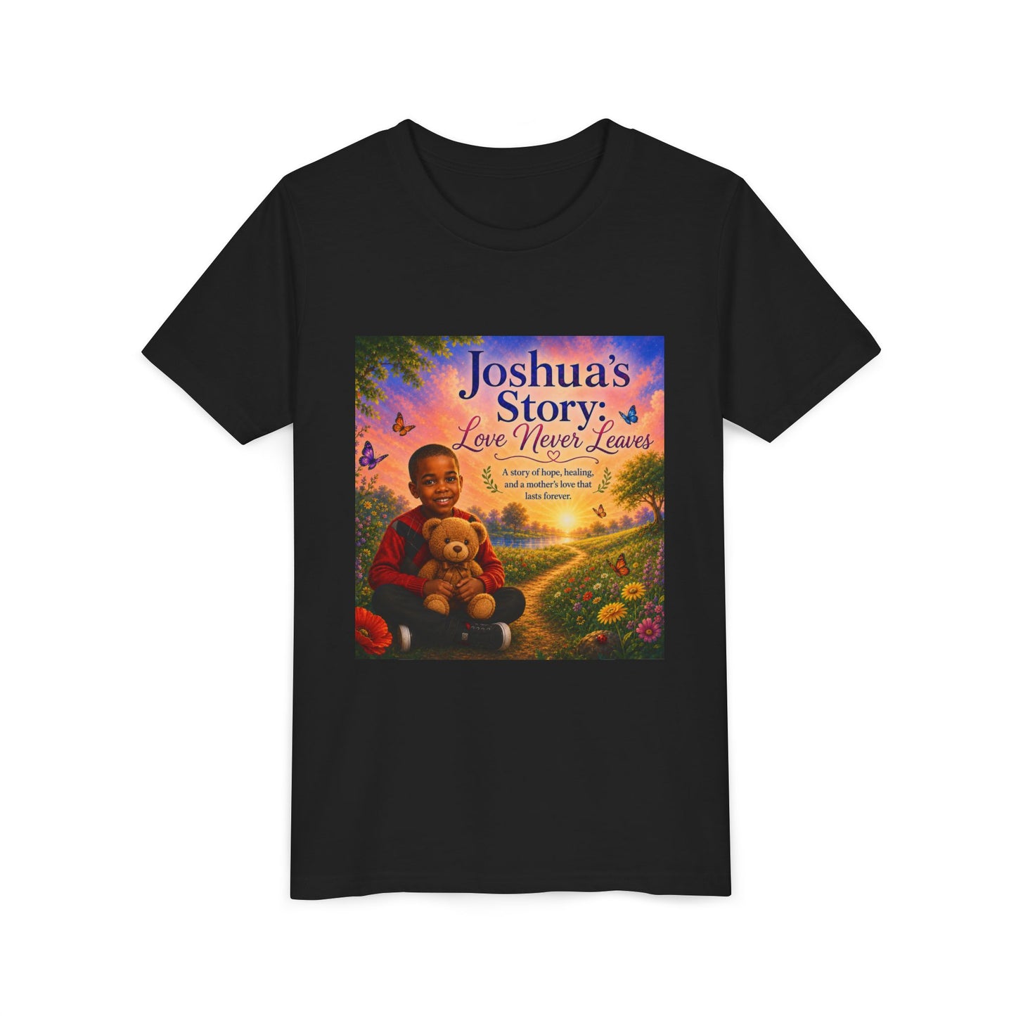 Youth Tee - "Joshua's Story: Love Never Leaves" Illustrated Kids T‑Shirt