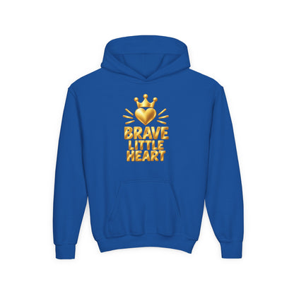 Brave Little Heart Crown Youth Hoodie