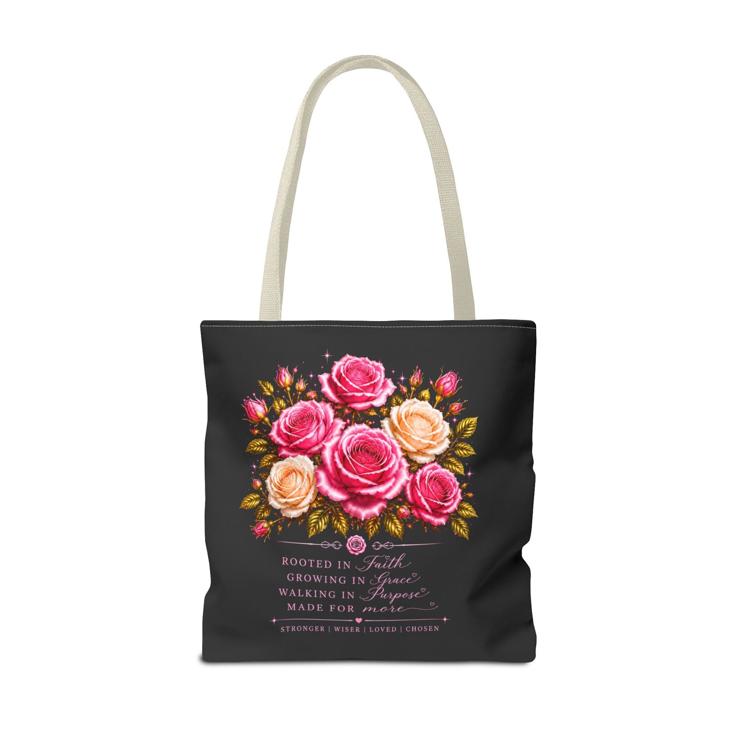 Still Healing Floral Memorial Tote Bag — Inspirational Grief Support Shopping Bag
