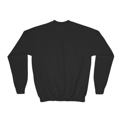 Brave Heart Club Youth Crewneck Sweatshirt — Rainbow Teddy Cancer Awareness