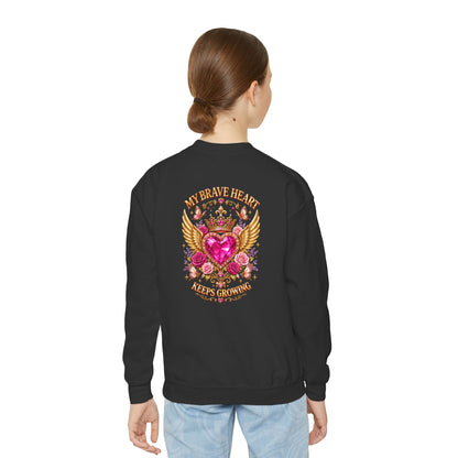 Brave Little Heart Youth Crewneck Sweatshirt