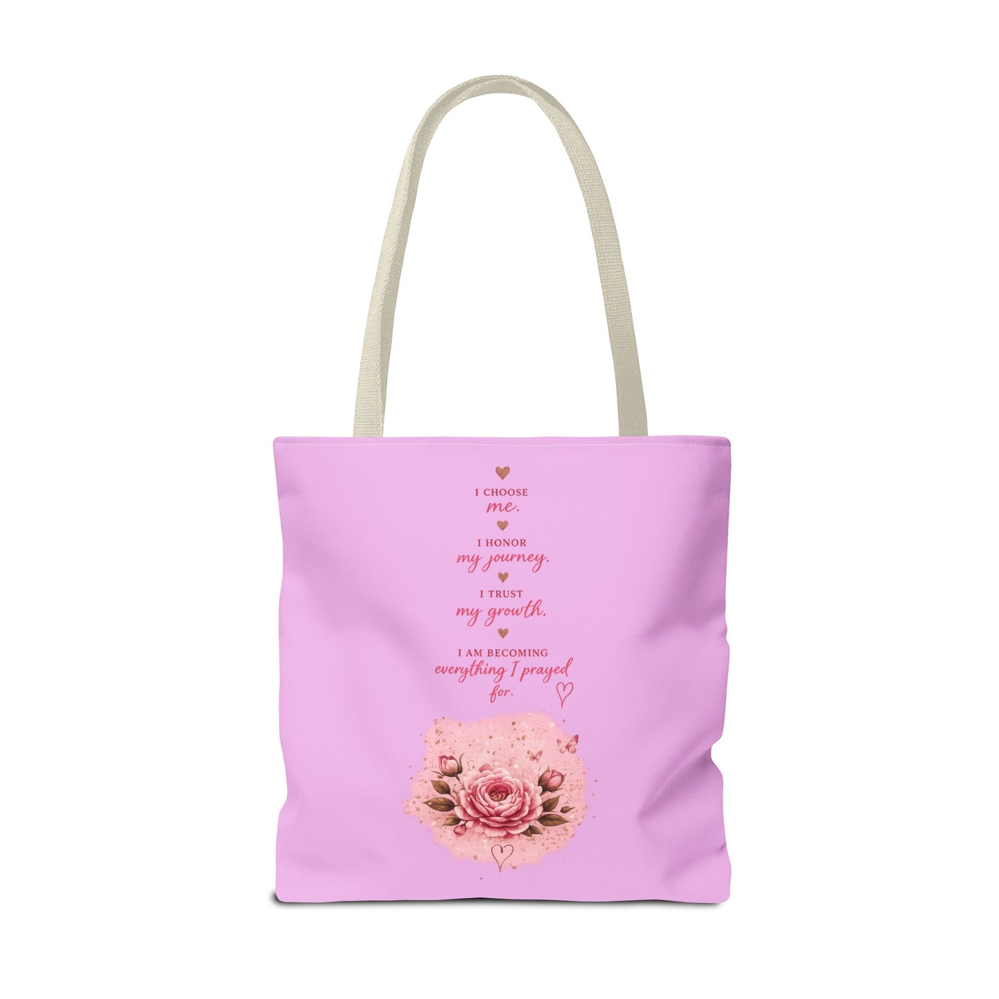 Still Healing Pink Inspirational Tote Bag — 'I'm Still Becoming' Self-Love Gift