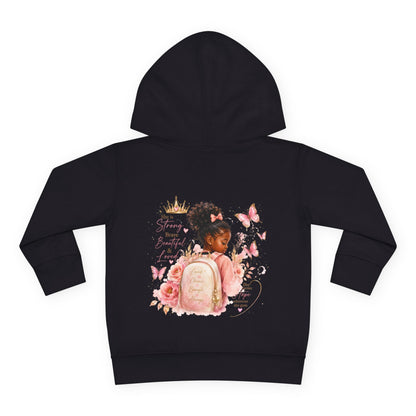 Toddler Hoodie — Little Princess Backpack Design (Girls, Pink Butterflies)