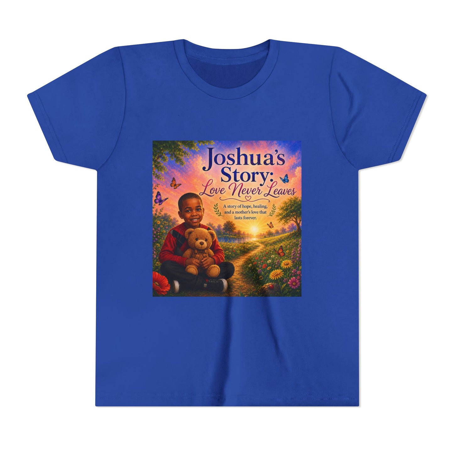 Youth Tee - "Joshua's Story: Love Never Leaves" Illustrated Kids T‑Shirt