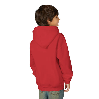 Brave Little Heart Youth Hoodie – Personalized Teddy Bear 'Love Never Leaves' Kids Sweatshirt