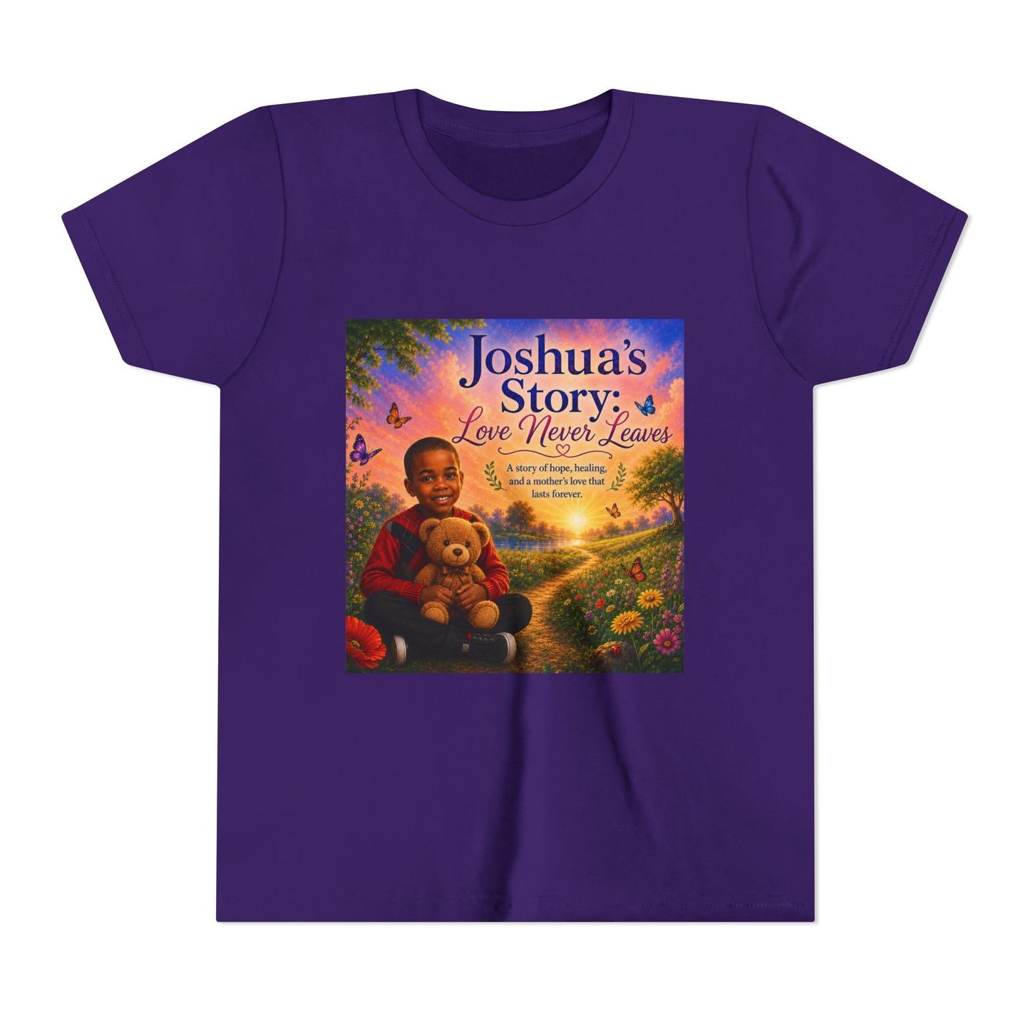 Youth Tee - "Joshua's Story: Love Never Leaves" Illustrated Kids T‑Shirt