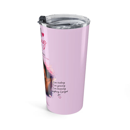 Still Healing 20oz Tumbler — Pink Inspirational Travel Cup