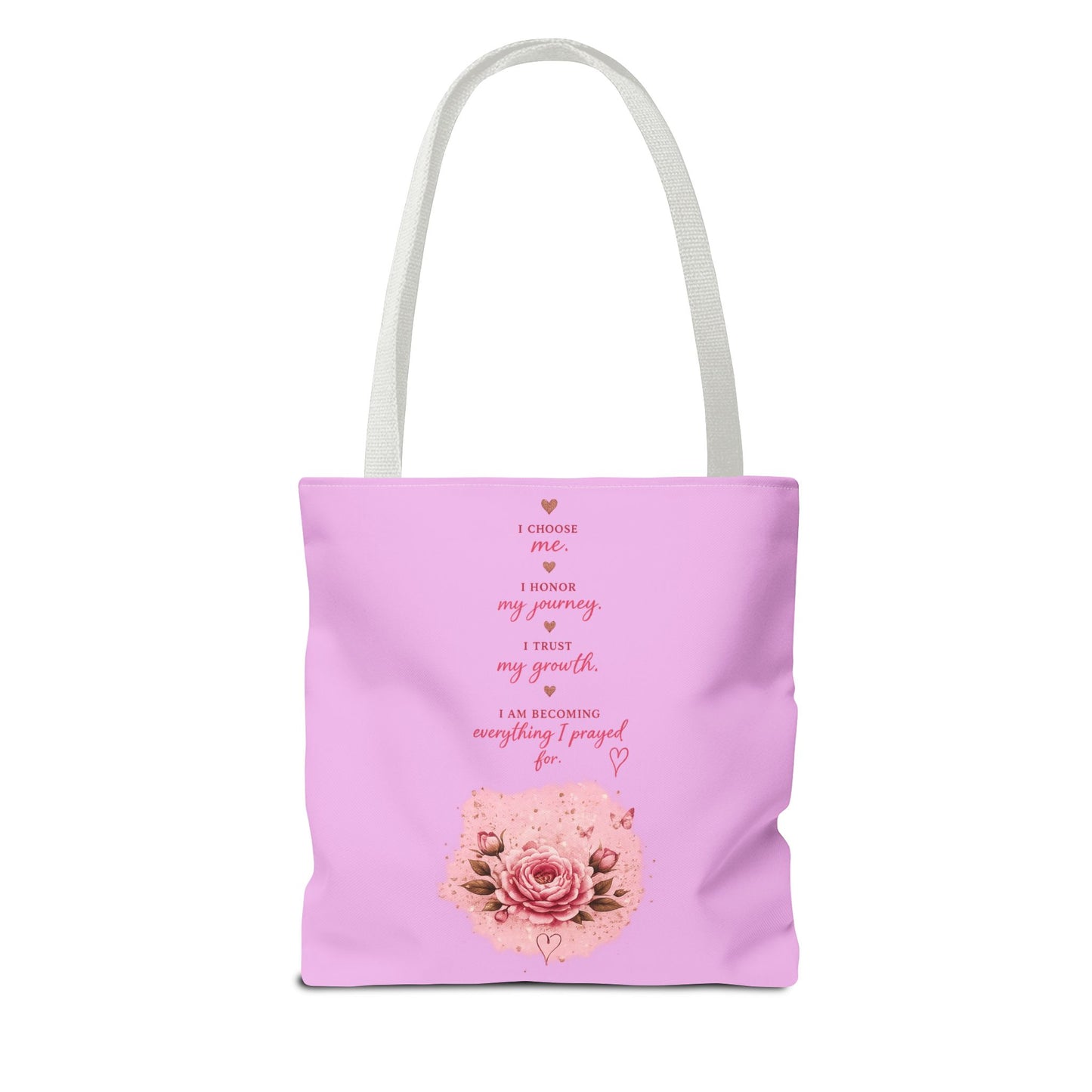 Still Healing Pink Inspirational Tote Bag — 'I'm Still Becoming' Self-Love Gift