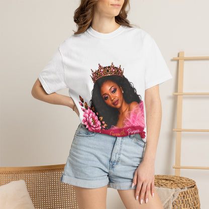 Women's Empowerment T-Shirt — "Healing. Growth. Purpose." Graphic Tee