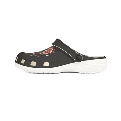 Soul Healing Floral EVA Clogs — Protective Peace Rosette Slip-Ons