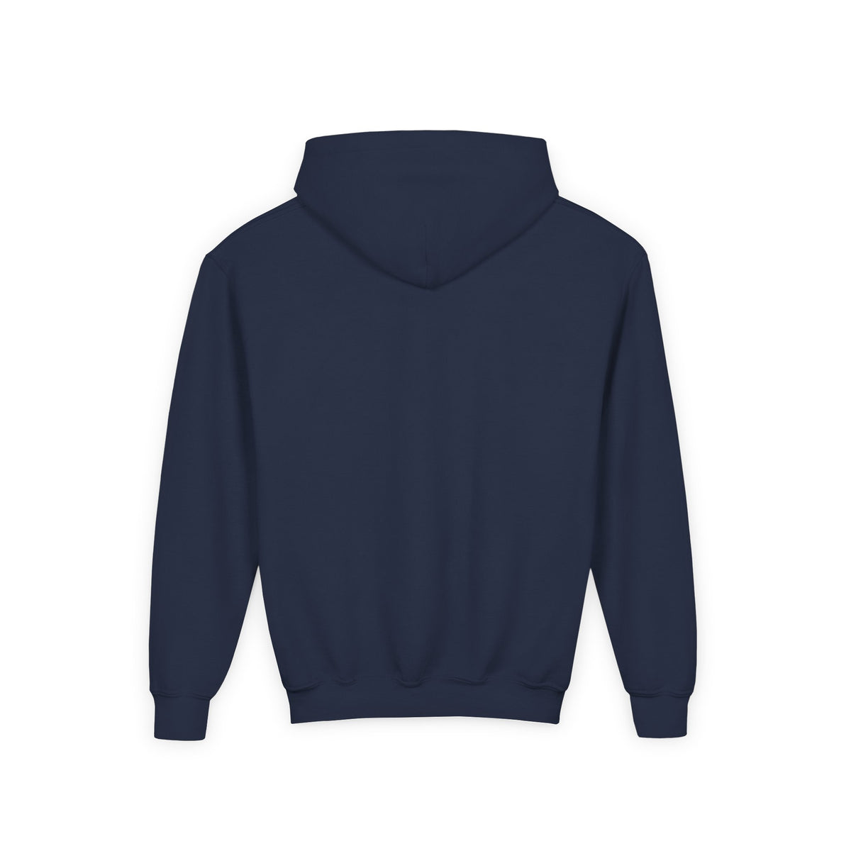 Youth Hoodie - "Brave Little Heart" Cute Blue Whale Crown Design