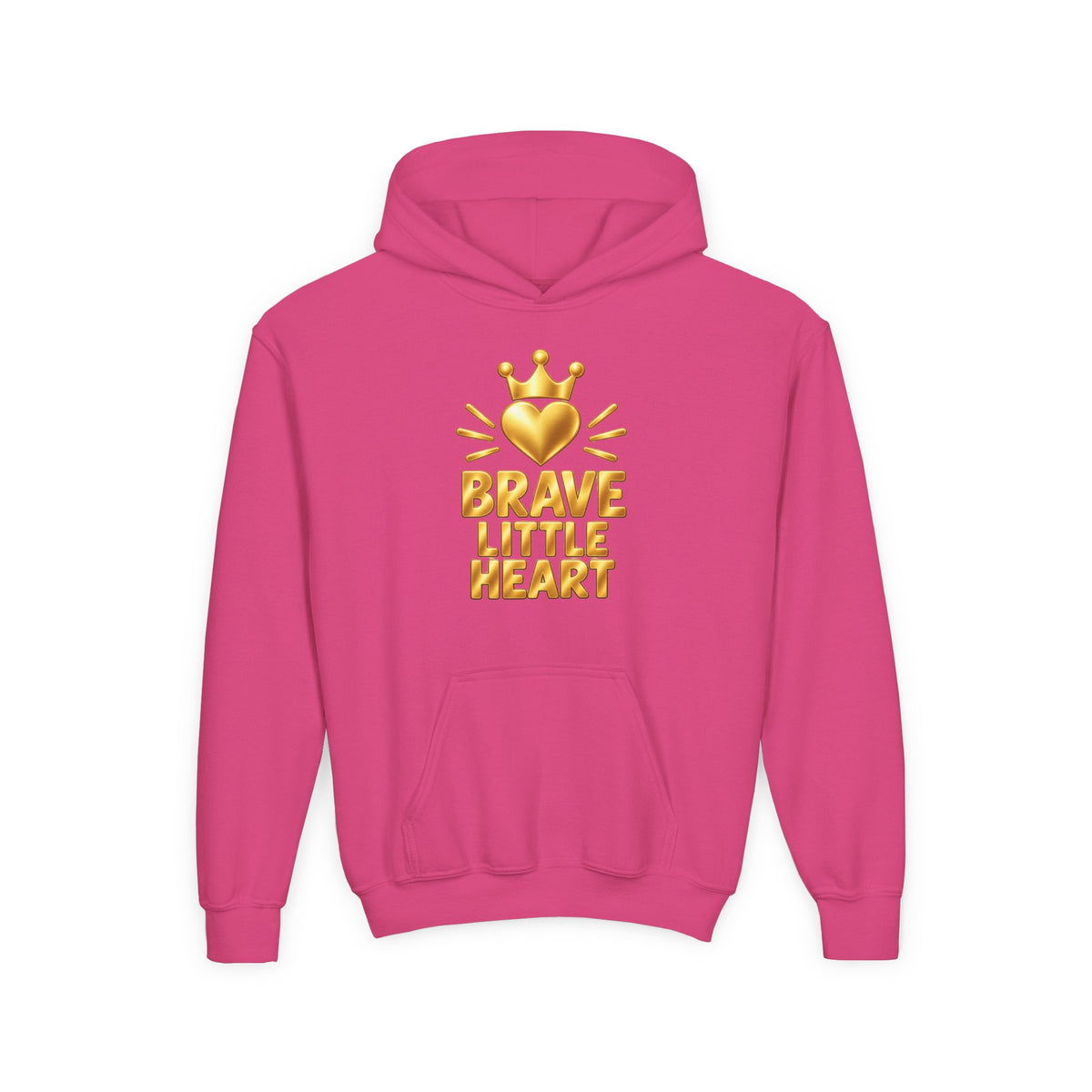 Brave Little Heart Crown Youth Hoodie