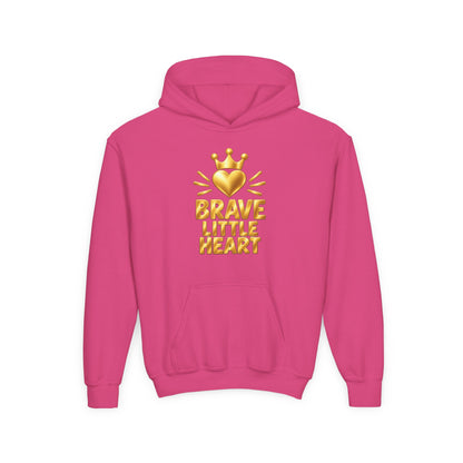 Brave Little Heart Crown Youth Hoodie