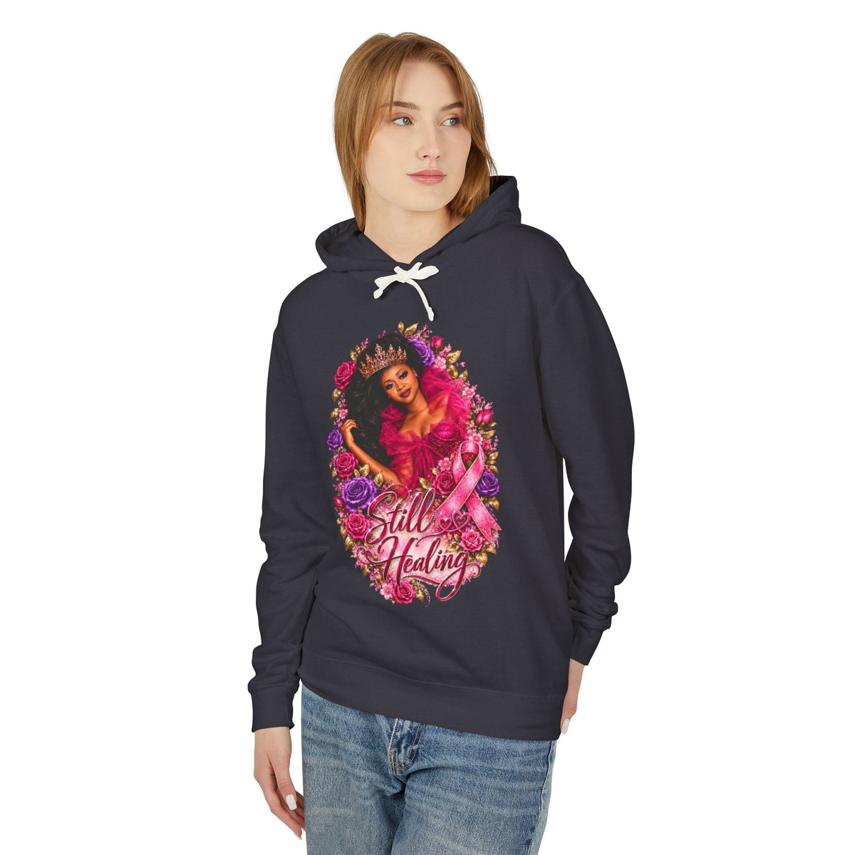 Breast Cancer Survivor Hoodie – Still Healing Floral Pink Ribbon Sweatshirt