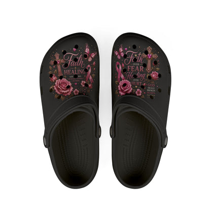 Floral Butterfly Foam Clogs — Pink EVA Garden Clogs