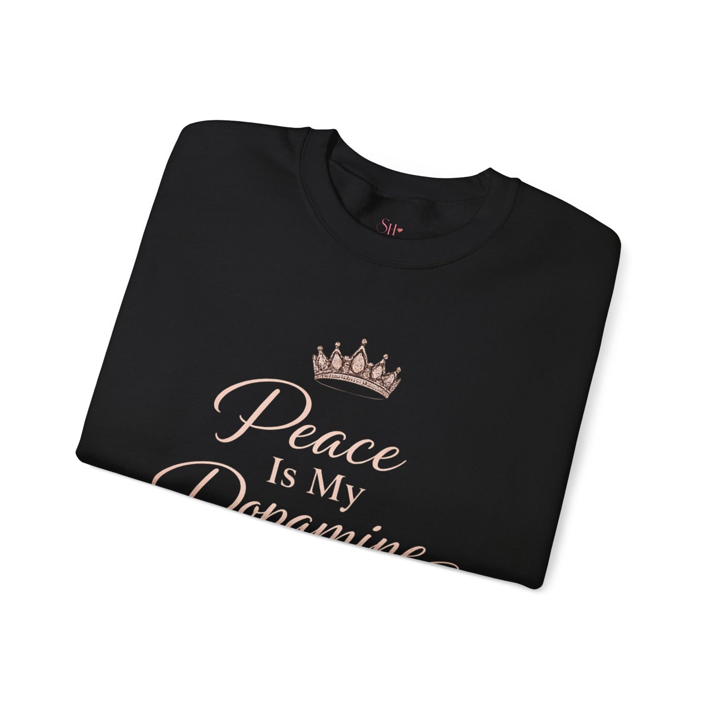 Peace Is My Dopamine Crewneck Sweatshirt — Spiritual Healing Pullover