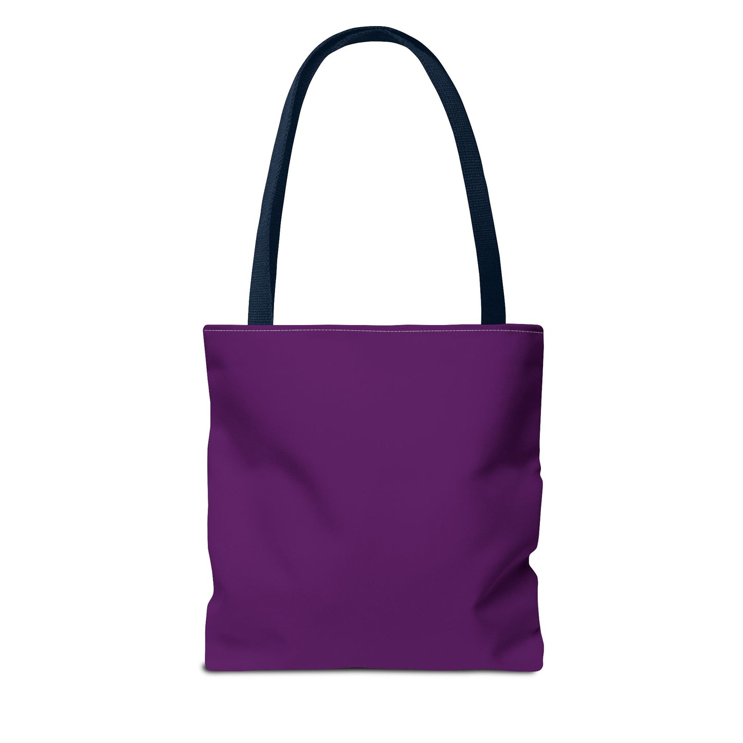 Tote Bag — Purple Silent Healing Floral Ribbon Design