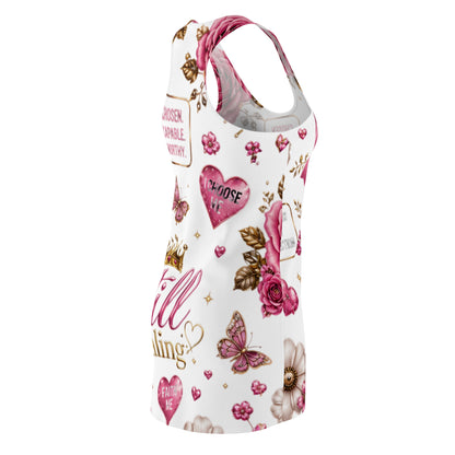 Still Healing Racerback Dress — Inspirational Breast Cancer Awareness AOP