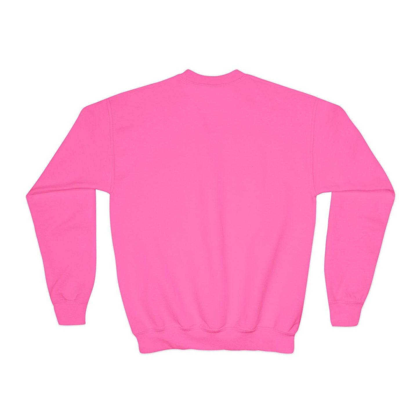 Youth Sweatshirt – "Brave Little Heart" Rainbow Floral Crewneck