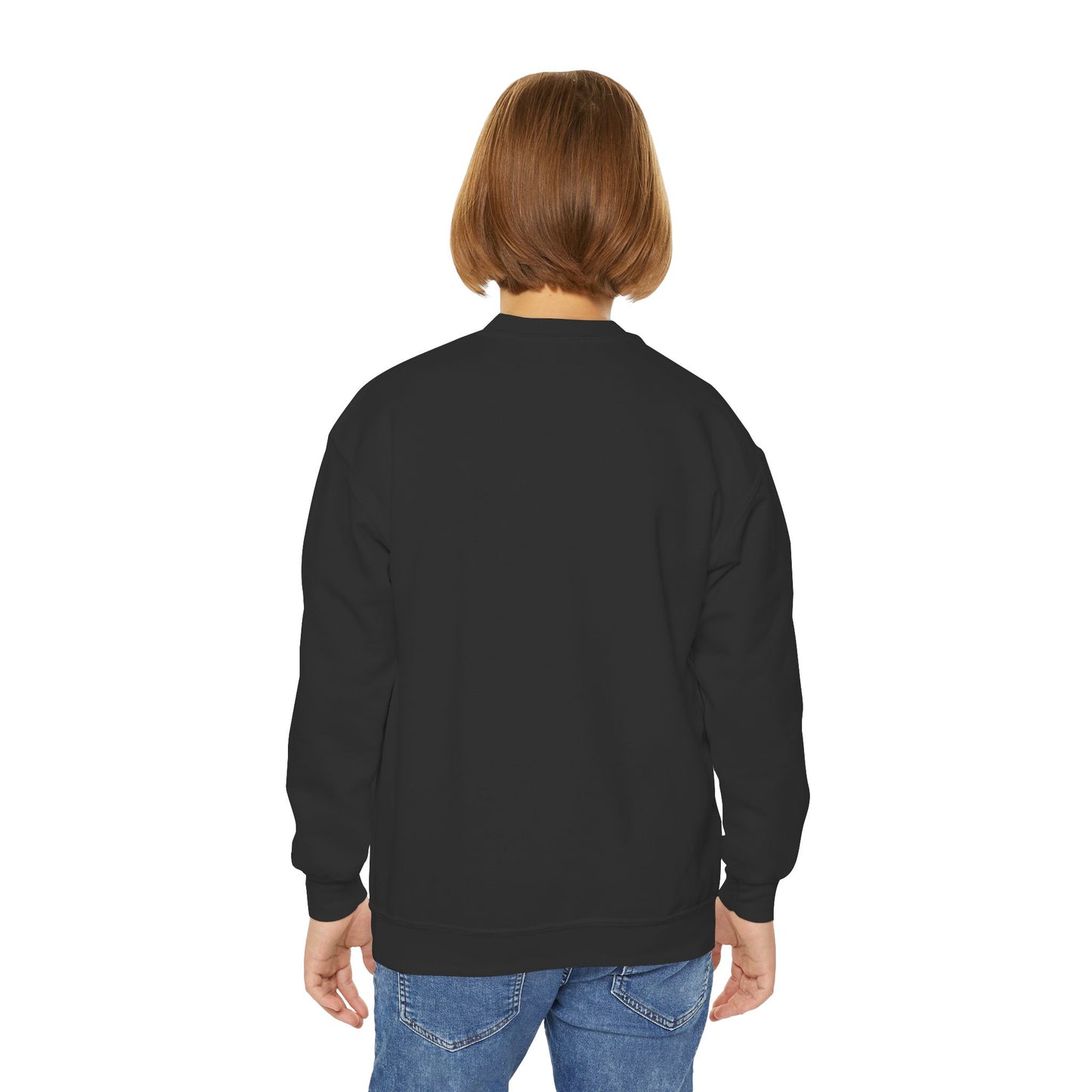 Youth Sweatshirt — "Brave Little Heart" Watercolor Butterfly Crewneck
