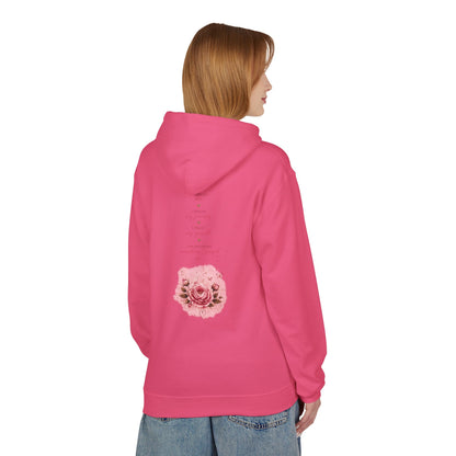 Hoodie — Pink Rose Watercolor Quote Pullover
