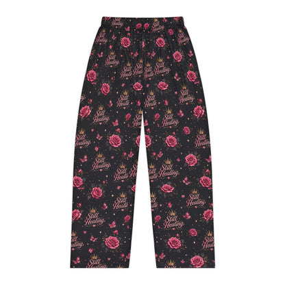 Still Healing Floral Pajama Pants — Women's Cozy Sleep Lounge Trousers