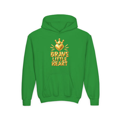 Brave Little Heart Crown Youth Hoodie