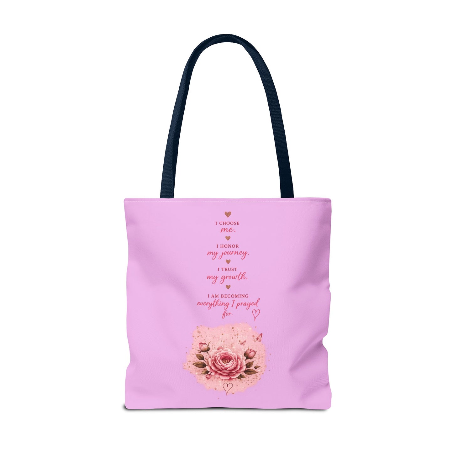 Still Healing Pink Inspirational Tote Bag — 'I'm Still Becoming' Self-Love Gift