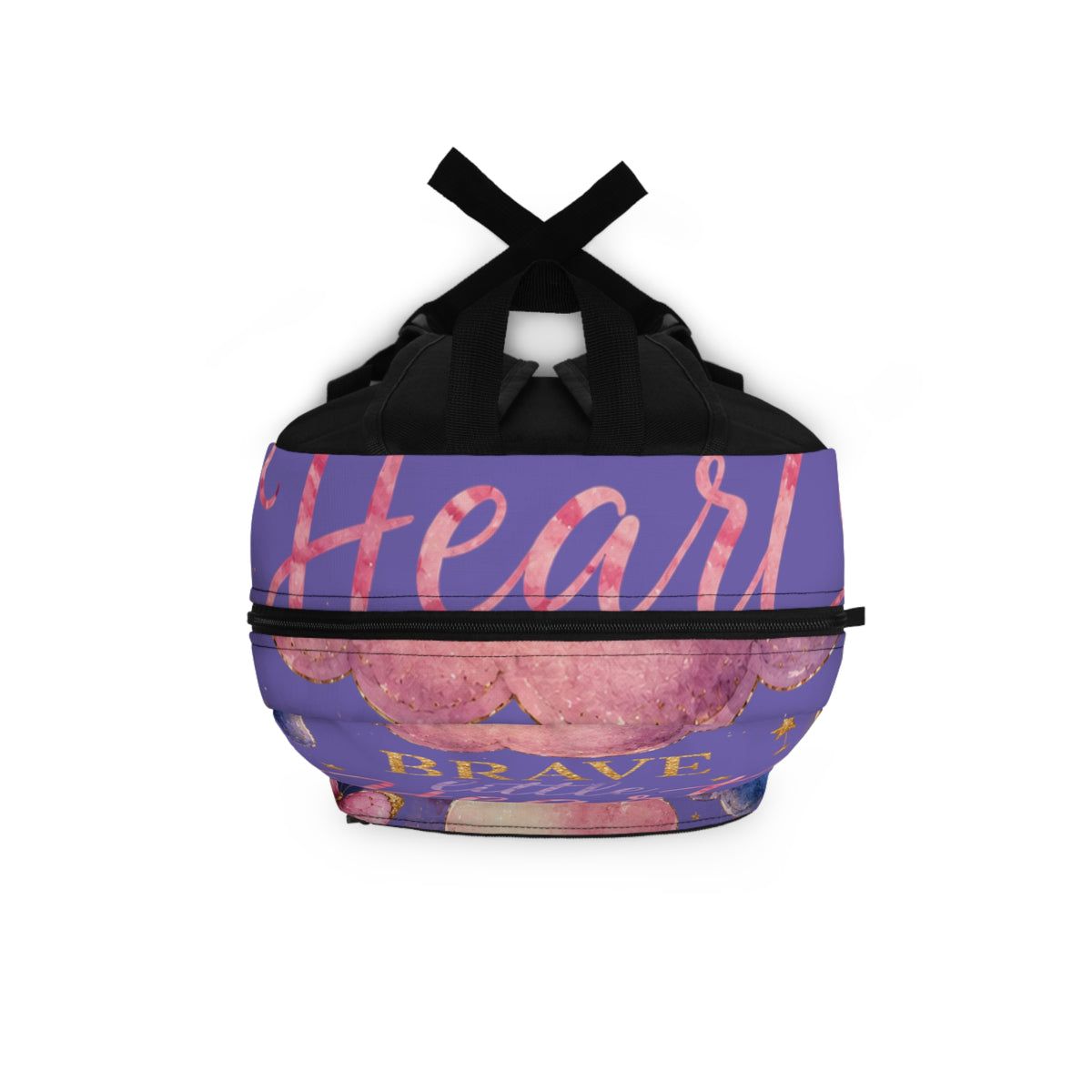 Brave Little Heart Backpack — Cute Teddy, Rainbow & Cloud Kids School Bag