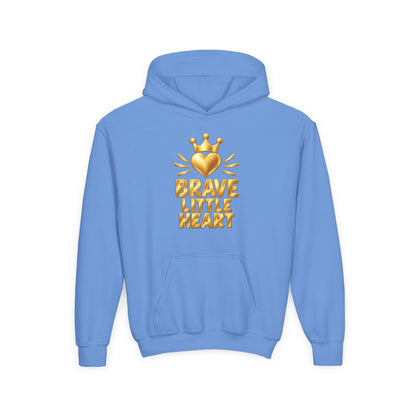 Brave Little Heart Crown Youth Hoodie