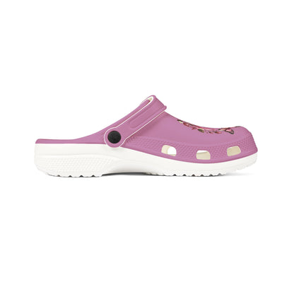 Floral Butterfly Foam Clogs — Pink EVA Garden Clogs