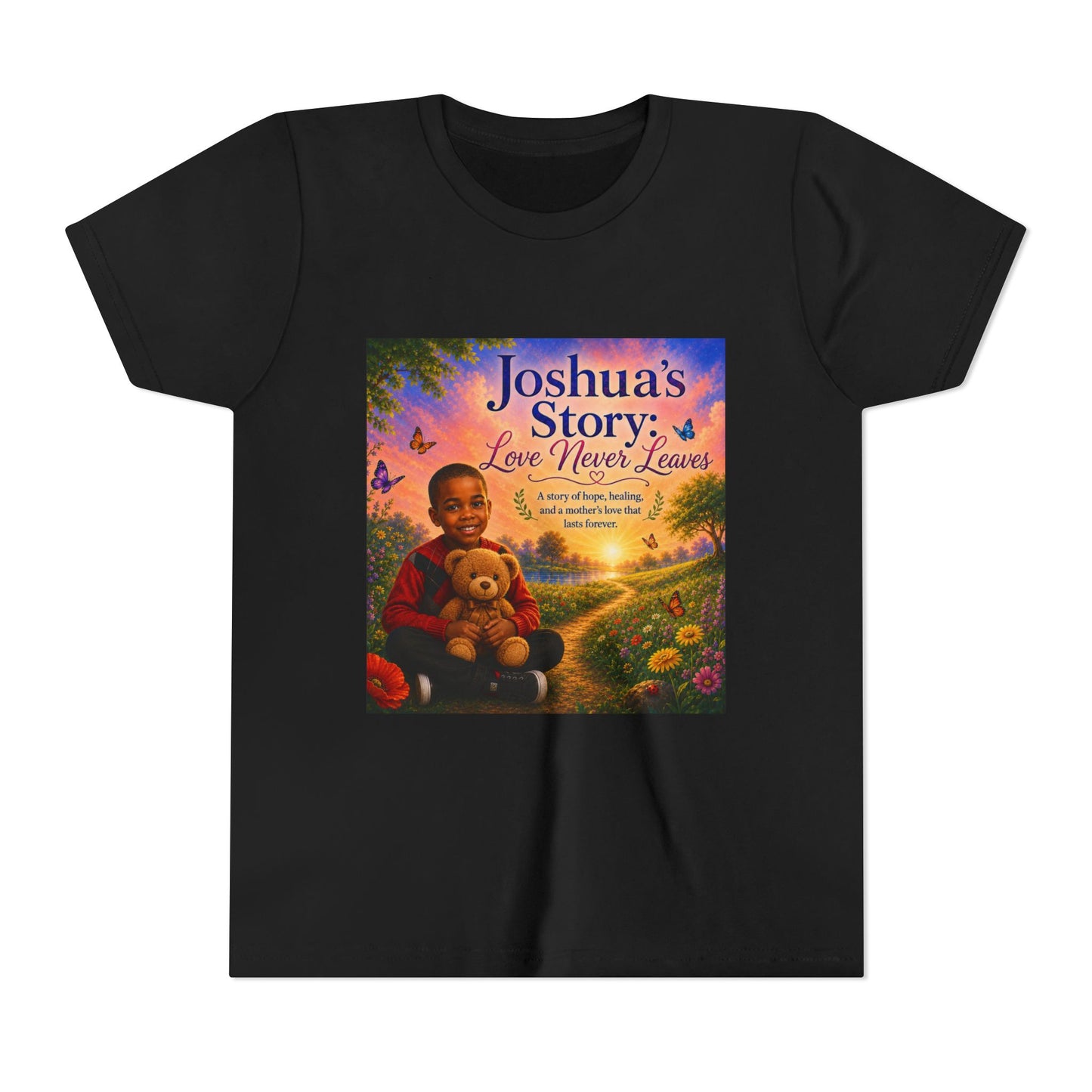 Youth Tee - "Joshua's Story: Love Never Leaves" Illustrated Kids T‑Shirt
