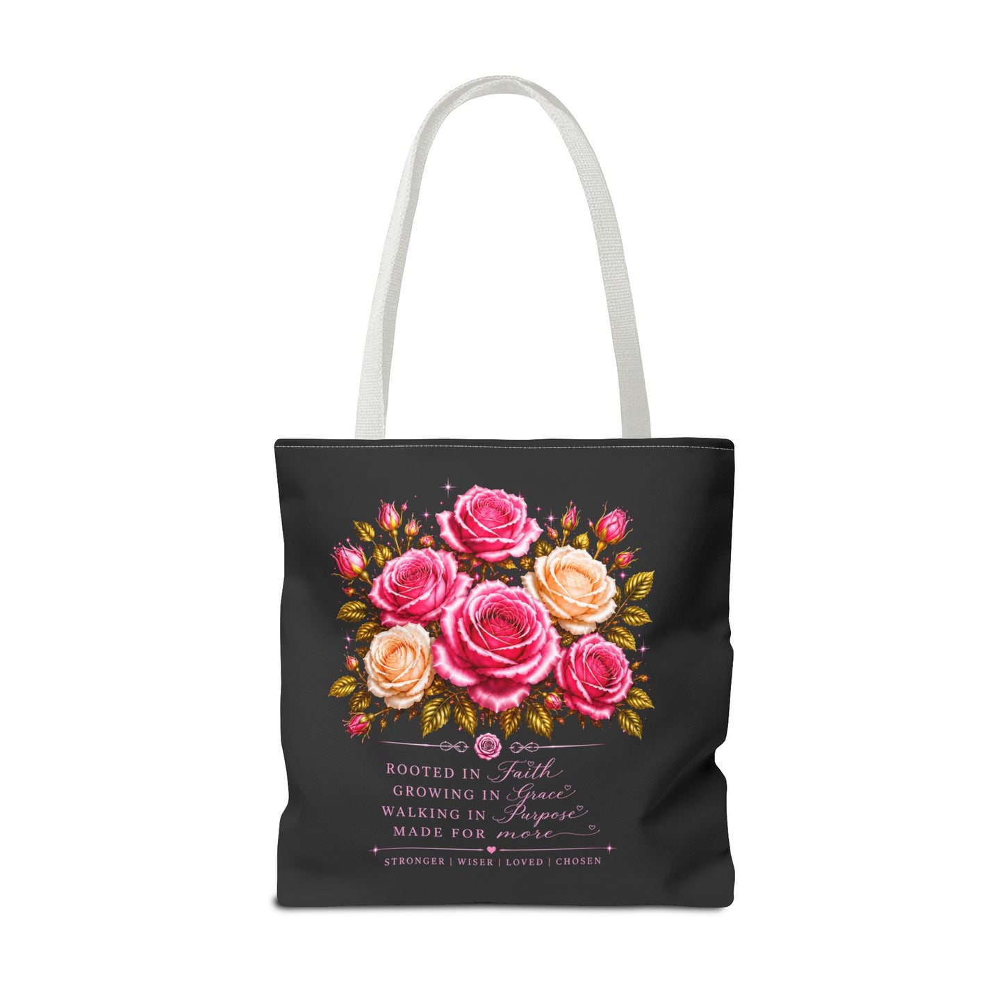 Still Healing Floral Memorial Tote Bag — Inspirational Grief Support Shopping Bag