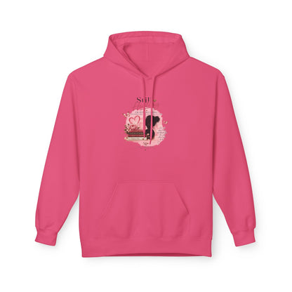 Hoodie — Pink Rose Watercolor Quote Pullover