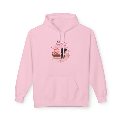 Hoodie — Pink Rose Watercolor Quote Pullover