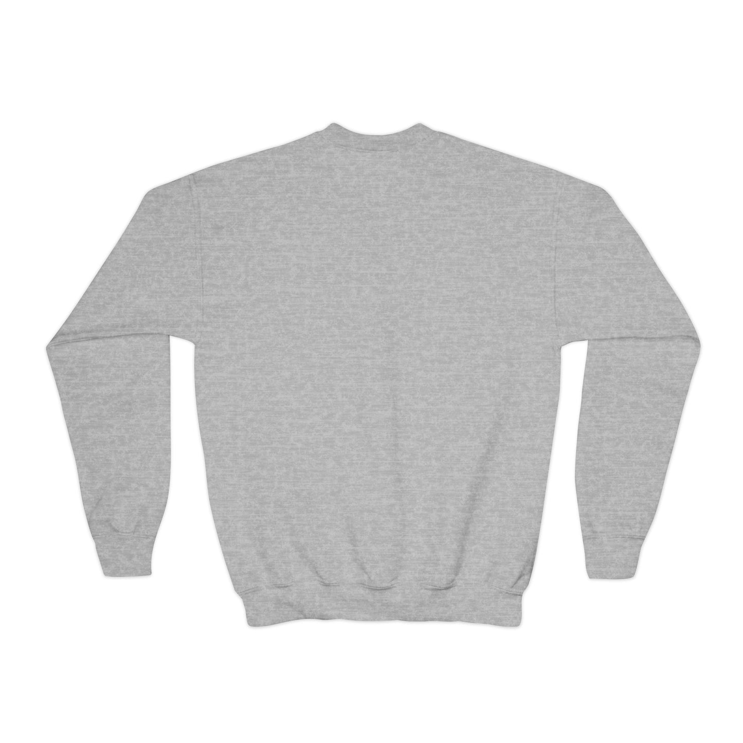 Youth Sweatshirt – "Brave Little Heart" Rainbow Floral Crewneck